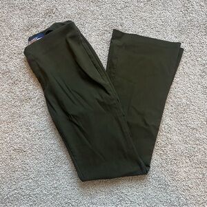 Jou Jou Dark Green Flared Pants